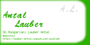 antal lauber business card